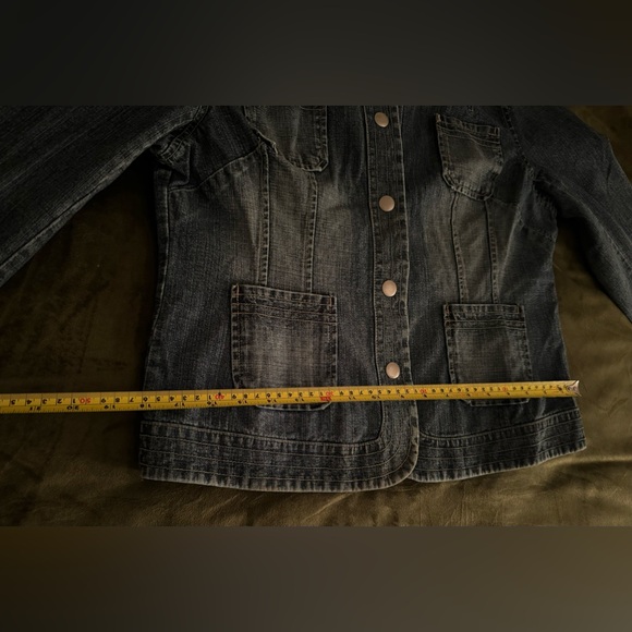 Womens WILL SMITH Denim Jean Jacket Size 12 Gentle Used - Picture 7 of 7